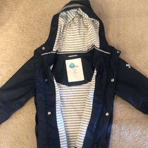Mini Boden jersey lined rain jacket (3-4 yrs)